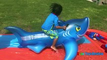 Water Slide for Kids with Giant Shark H2O Go Inflatable Toys Family Fun  Spiderman and Superman doll - Kids List,Cartoon Website,Best Cartoon,Preschool Cartoons,Toddlers Online,Watch Cartoons Online,animated cartoon