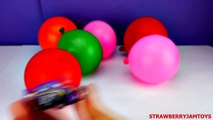 My Little Pony Balloon Surprise Eggs! Shopkins Cars 2 Spongebob Iron Man by StrawberryJamToys