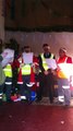 Carol singing Veolia bin men - green carols sung by our operatives at our HWRS in Hove