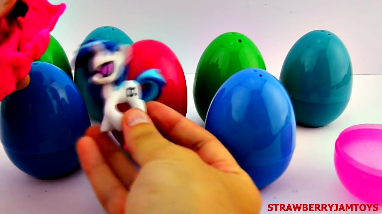 Peppa Pig Play Doh Donald Duck LPS Dora the Explorer My Little Pony Surprise Eggs StrawberryJamToys
