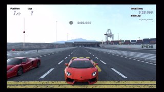 Drag Race Lamborghini Aventador vs Ferrari Enzo [HD] gt5