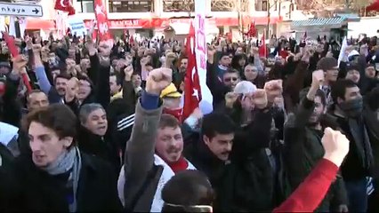 Göstericilere sert müdahale