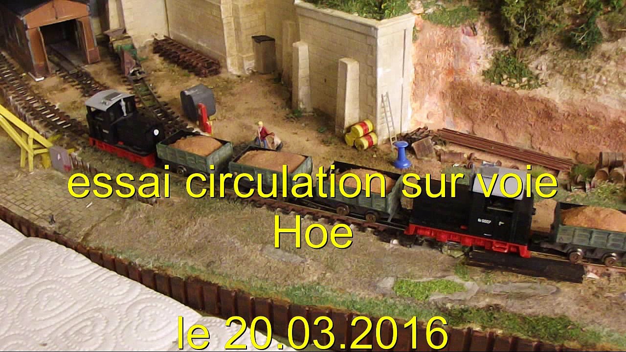 "Voie étroite, ça roule!" Premier roulement du matériel en HOe à CORAIL76. Par Patrick Dedecker. Mars 2016