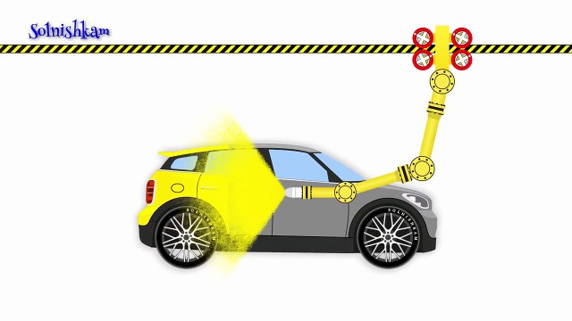 Машинки. Раскраска машин. Учим Цвета. Развивающий мультик.