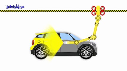 Машинки. Раскраска машин. Учим Цвета. Развивающий мультик.