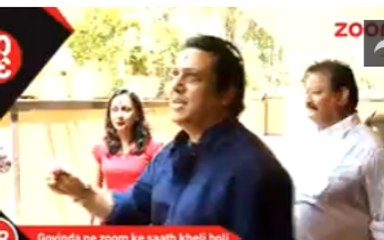 Govinda celebrates Holi with zoom -