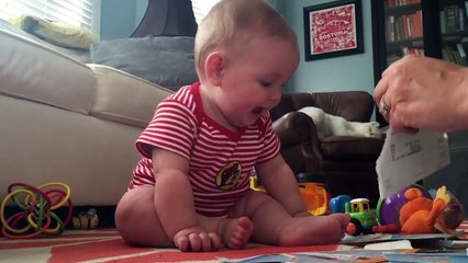 Baby Poppy Laughs Hysterically from Ripping Catalog--HD VERSION