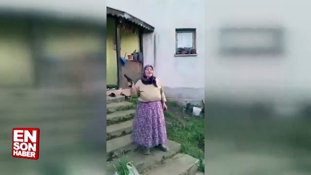 Karadenizli ninenin eline silah verilirse