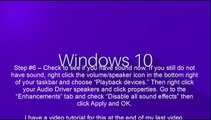 Windows 10 - Audio Driver Missing-Not Installed Fix - Method