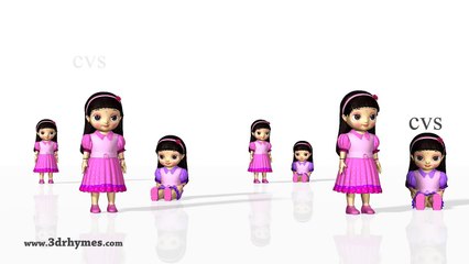 Phonics Song 3 | ABC song | ABC Songs for children -3D Animation ABC Nursery rhymes