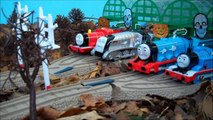 Thomas The Tank Engine Play Doh Halloween Pumpkin Ghosts Haunted Toy Story Tom Moss Prank