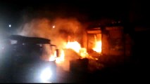 گوجرانوالہ دھلے کے علاقہ میں گودام میں لگنے والی اگ کی ویڈیو