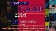 Wiley GAAP 2003 Interpretation and Application of Generally Accepted Accounting