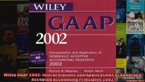 Wiley GAAP 2002 Interpretations and Applications of Generally Accepted Accounting