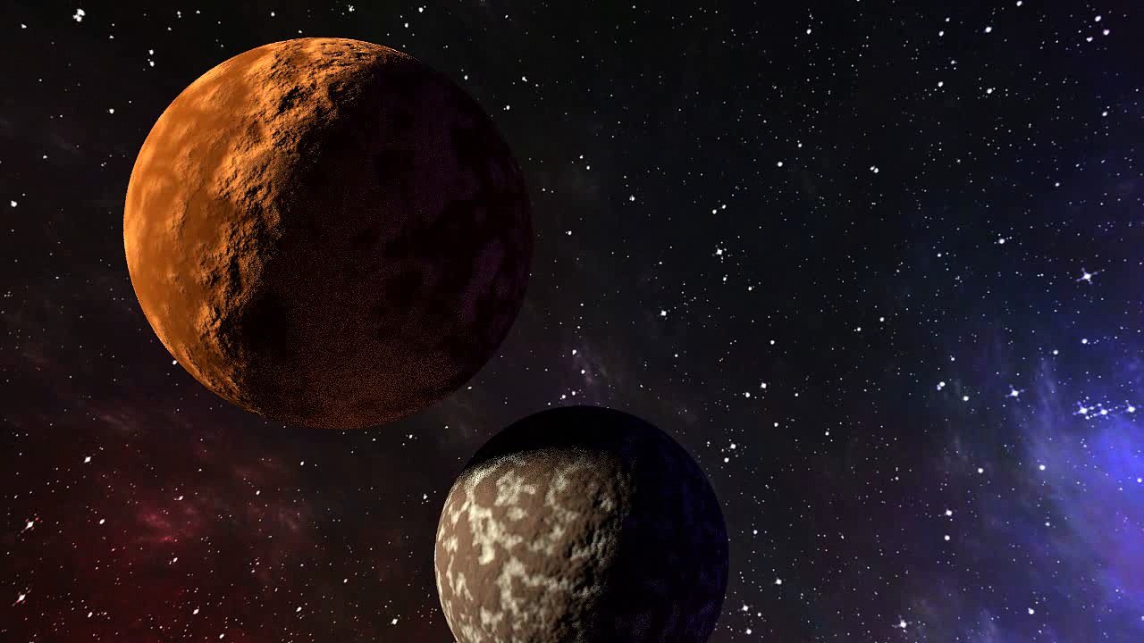 Essai collision de Planètes