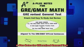 FULL PDF  APlus Notes for GRE revised General Test