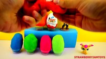 Shopkins Play Doh LPS Jake and The Neverland Pirates Kinder Surprise Surprise Eggs StrawberryJamToys