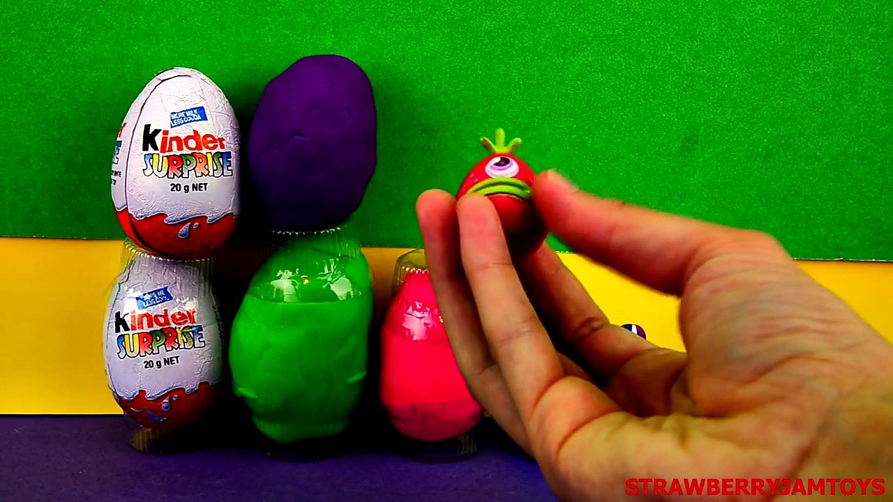 Shopkins Play Doh LPS Moshi Monsters My Little Pony Cars 2 TMNT Surprise Eggs StrawberryJamToys