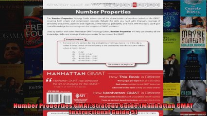 Number Properties GMAT Strategy Guide Manhattan GMAT Instructional Guide 5