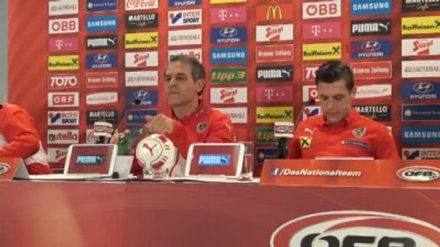 Avusturya Milli Takımı Teknik Direktörü Marcel Koller Basın Toplantısı Düzenledi
