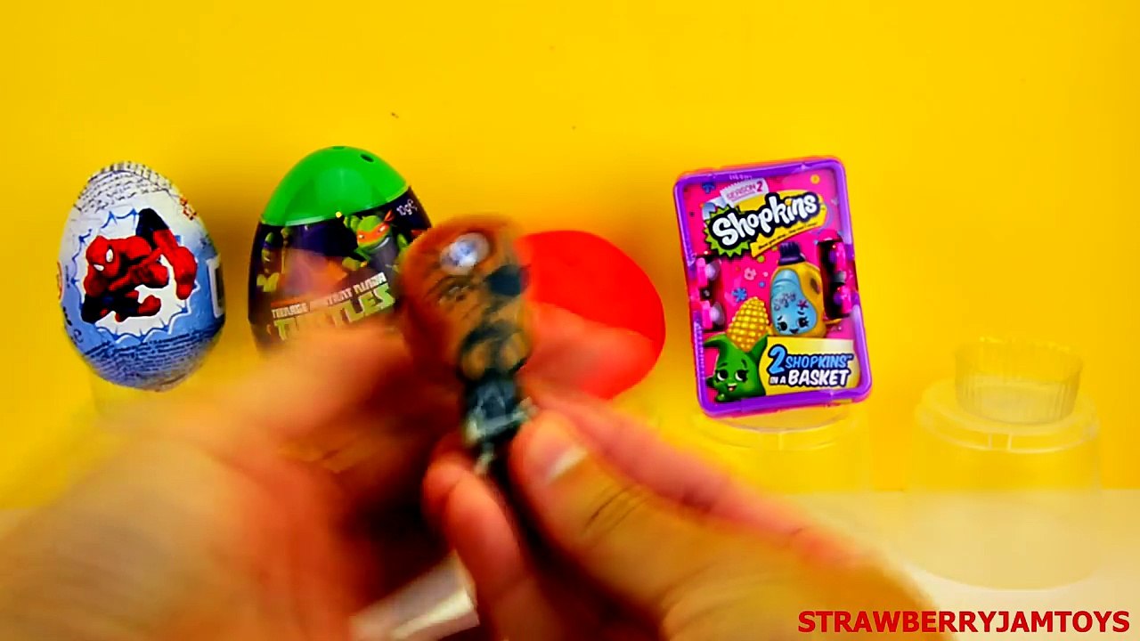 Shopkins Play Doh My Little Pony Avengers Spiderman Kinder Surprise Surprise Eggs StrawberryJamToys