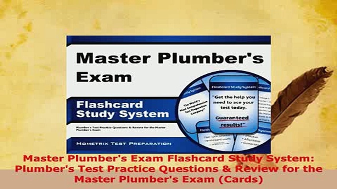 PDF  Master Plumbers Exam Flashcard Study System Plumbers Test Practice Questions  Review PDF Book Free