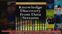 Knowledge Discovery from Data Streams Chapman  HallCRC Data Mining and Knowledge