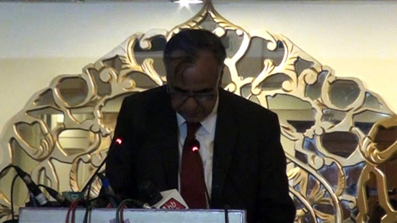 The SECP Chairman, Zafar Hijazi, is making his welcoming address at the SECP’s seminar on the draft Companies Bill, 2016
