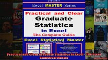 Practical and Clear Graduate Statistics in Excel  The Excel Statistical Master