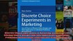 Discrete Choice Experiments in Marketing Use of Priors in Efficient Choice Designs and