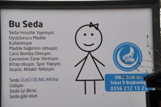 Tokat'ta Ülkü Ocakları'ndan İlginç Afiş