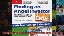 Finding an Angel Investor in a Day Get It Done Right Get It Done Fast