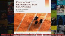 Financial Reporting for Managers A ValueCreation Perspective