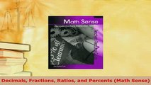 Download  Decimals Fractions Ratios and Percents Math Sense PDF Full Ebook