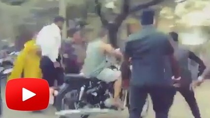 Salman Khan Riding ROYAL ENFIELD On The Sets Of SULTAN