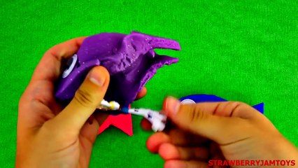 Spider-man Play-Doh Shopkins Toy Story Adventure Time Trash Pack Surprise Eggs StrawberryJamToys