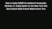 [PDF] How to Solve SHSAT Scrambled Paragraphs (Volume 2): Study Guide for the New York City