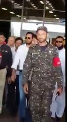 Shahid Afridi arrival at Airport