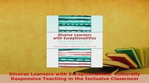 PDF  Diverse Learners with Exceptionalities Culturally Responsive Teaching in the Inclusive PDF Online