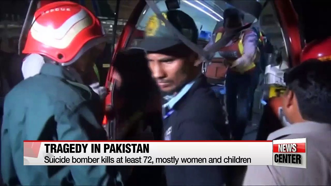 Pakistan suicide bombing kills at least 72, victims mostly women and children