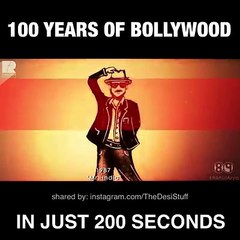 100 years of bollywood in just 200 seconds