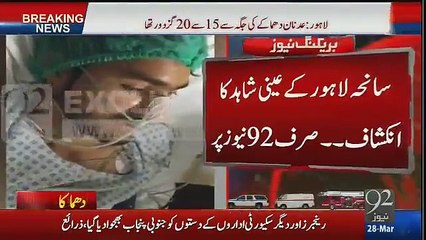 Eye Witness Telling About Lahore Blast