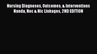 PDF Nursing Diagnoses Outcomes & Interventions Nanda Noc & Nic Linkages 2ND EDITION  EBook