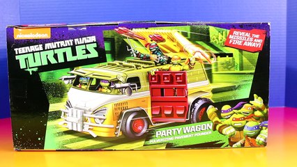 Download Video: Teenage Mutant Ninja Turtles TMNT Party Wagon Krang And Shredder Shrink Leo With Mikey Donnie Raph