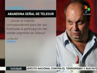 Anuncian ministros que Argentina abandona la señal de teleSUR
