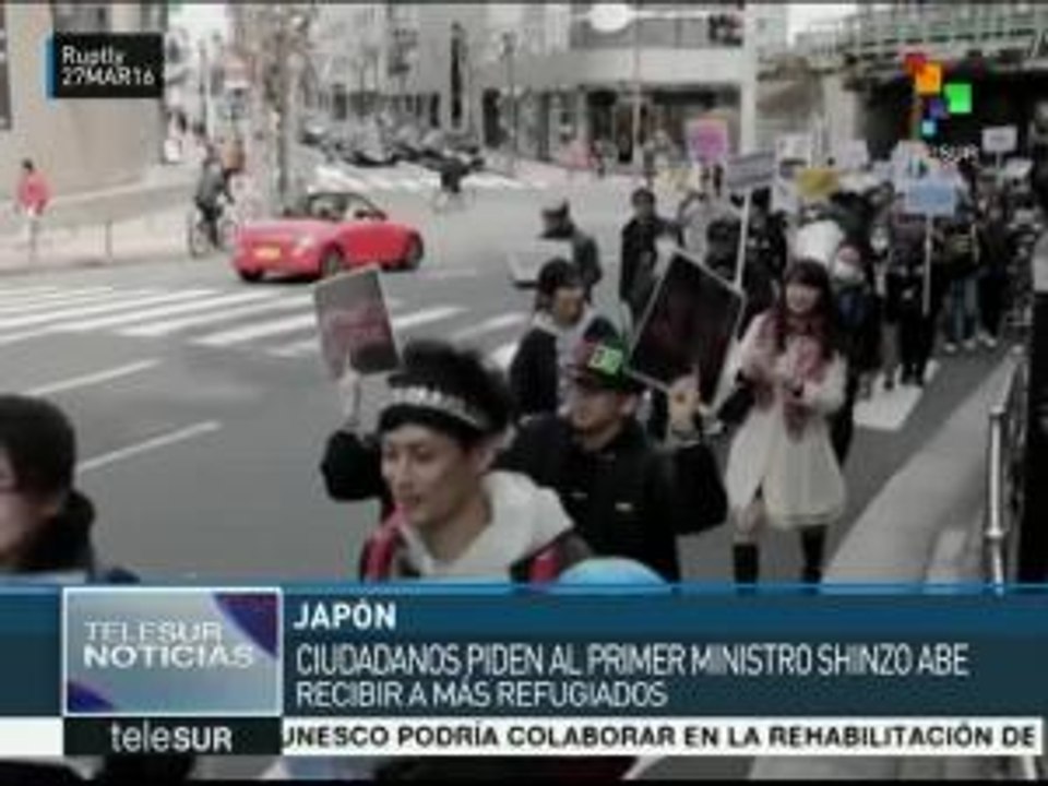 Japoneses piden al gobierno acepte a más refugiados
