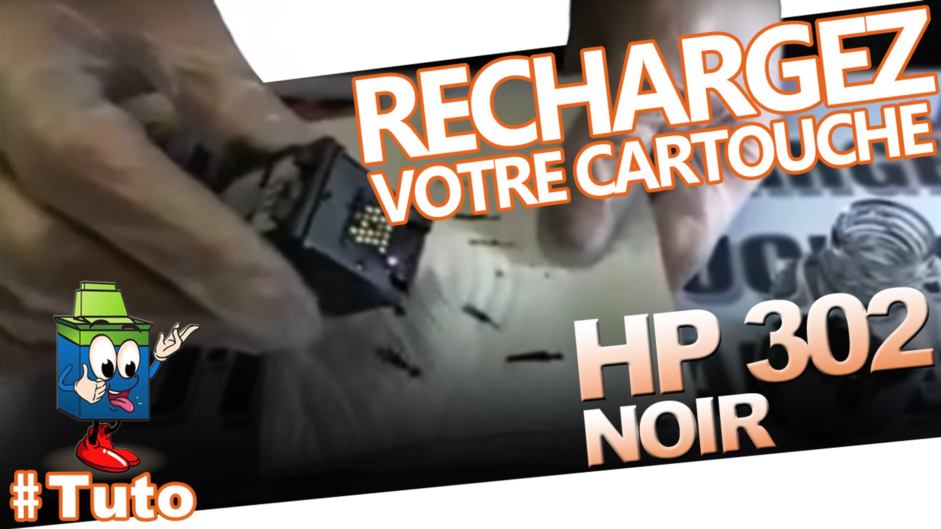 Comment recharger une cartouche HP 302 Noire - Vidéo Dailymotion