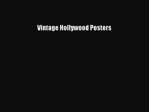 Read Vintage Hollywood Posters Ebook Free