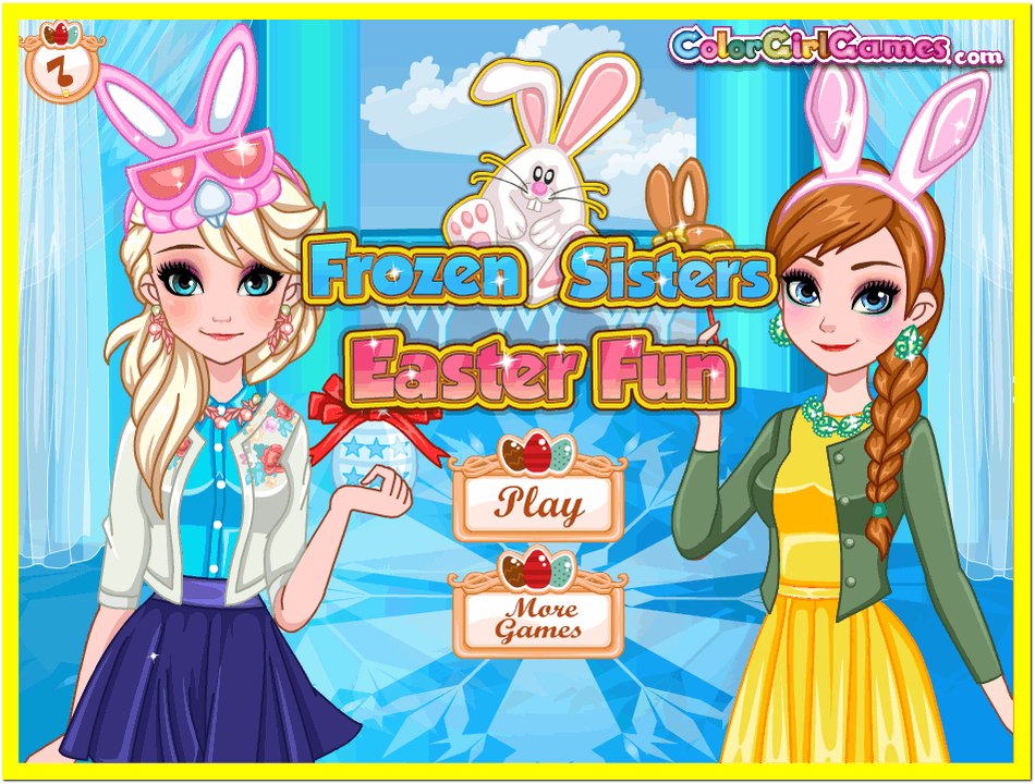 Frozen Sisters Easter Fun Top New Game for Kids 2016
