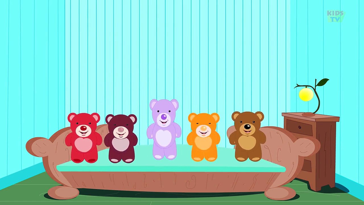 Five Little Teddy Bears Nursery Rhyme